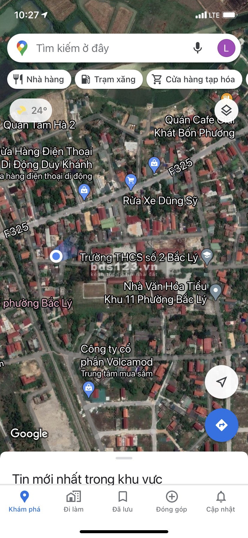 Bán đất dãy 2 đường F325, ngõ 5m Trường Chinh, 168m2, trung tâm tiện ích của Bắc Lý