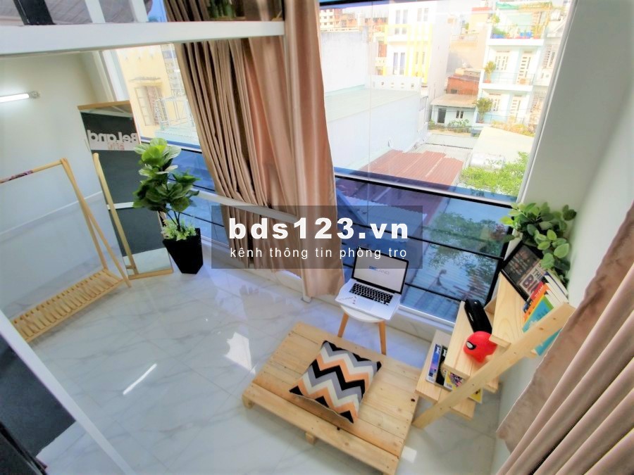 PHÒNG TIỆN NGHI CÓ BẾP, TỦ QUẦN ÁO, GÁC LƯNG NGAY CV PHẦN MỀM QUANG TRUNG