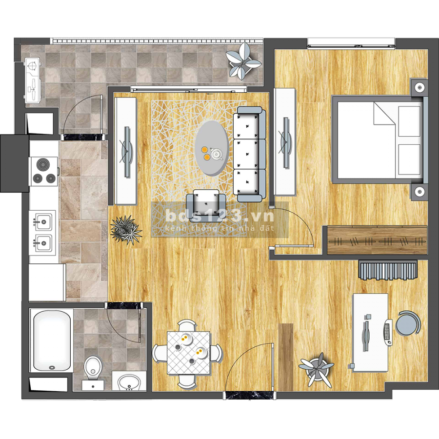 Chính chủ bán căn hộ 60m2 tại 6Th Element, Tây Hồ, Hà Nội