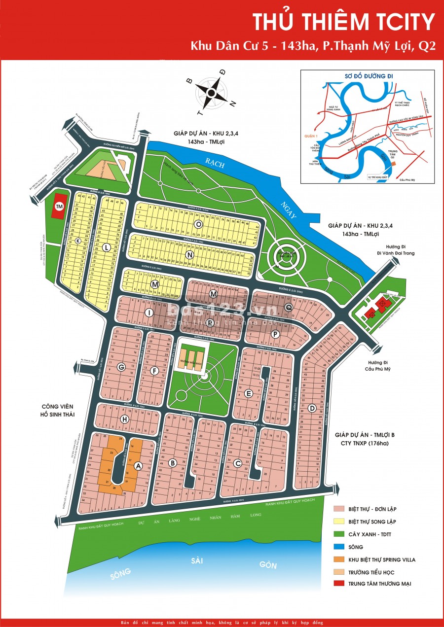 Bán đất tại Khu Đô Thị Mới Thủ Thiêmquận 2