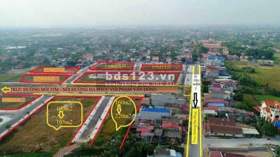 Bán đất105m2 mặt đường 35m tại Dương Kinh