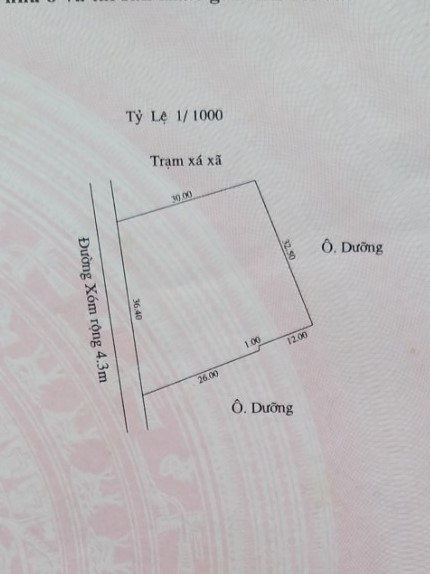 Đất chính chủ, gia đình cần bán gấp đất bên cạnh Ủy ban xã, Trạm xá, gần Chợ, gần Nhà thờ, Khu dân cư đông đúc