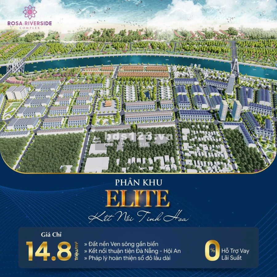 Đất nền mặt tiền Sông Cổ Cò - Rosa RiverSide Complex