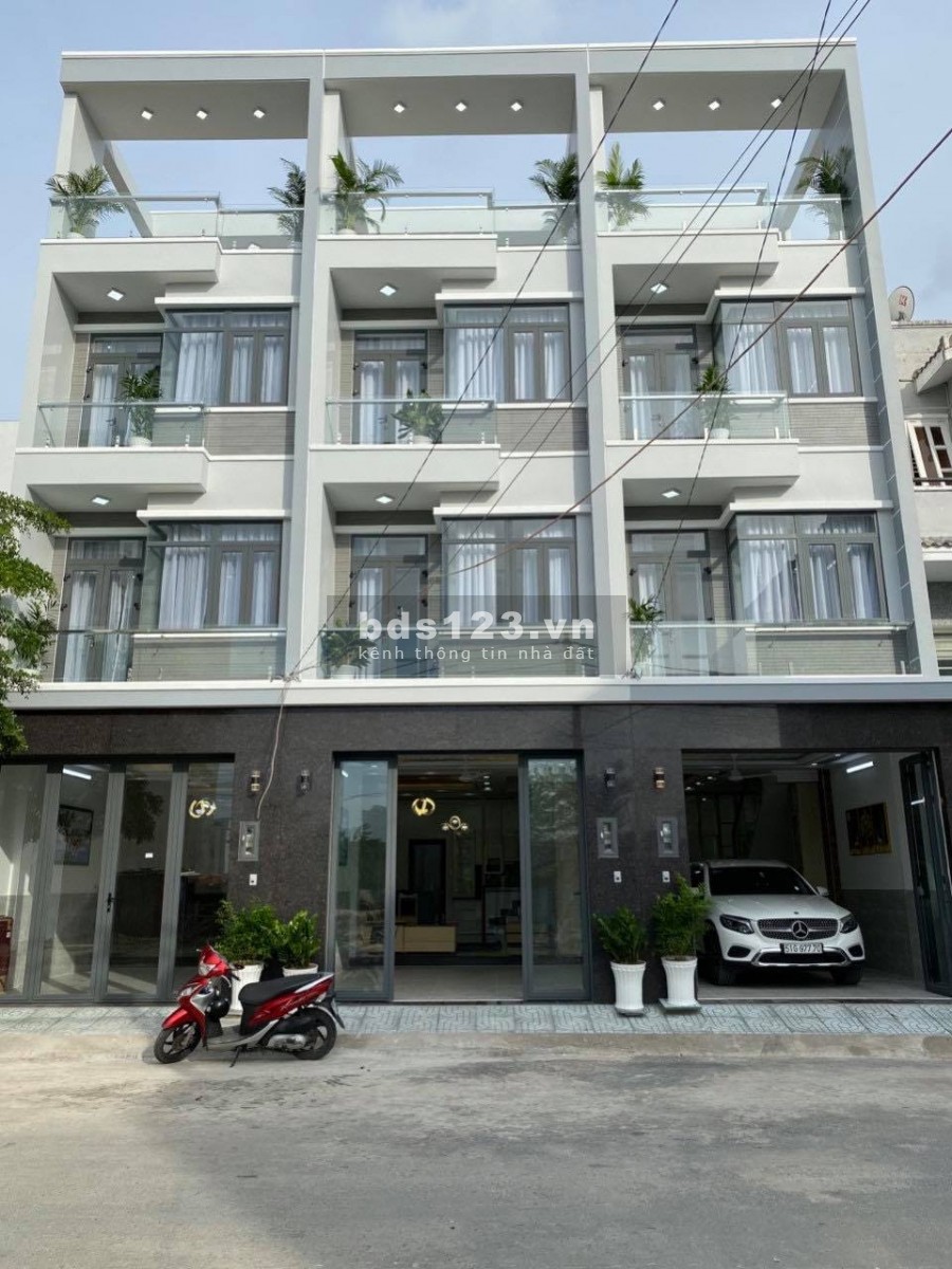Bán Nhà Đường 10M DT 4.3X14M 2 lầu sân thượng. Xây Mới 100%. KDC An Ninh. Gần cầu Phú Xuân Q7 giáp Phú Mỹ Hưng