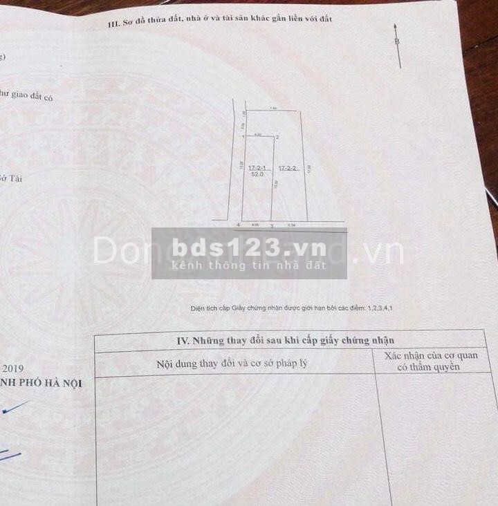 BÁN ĐẤT VÂN NỘI ĐÔNG ANH HN DT 52M2. MẶT PHỐ KINH DOANH Ô TÔ VÀO NHÀ