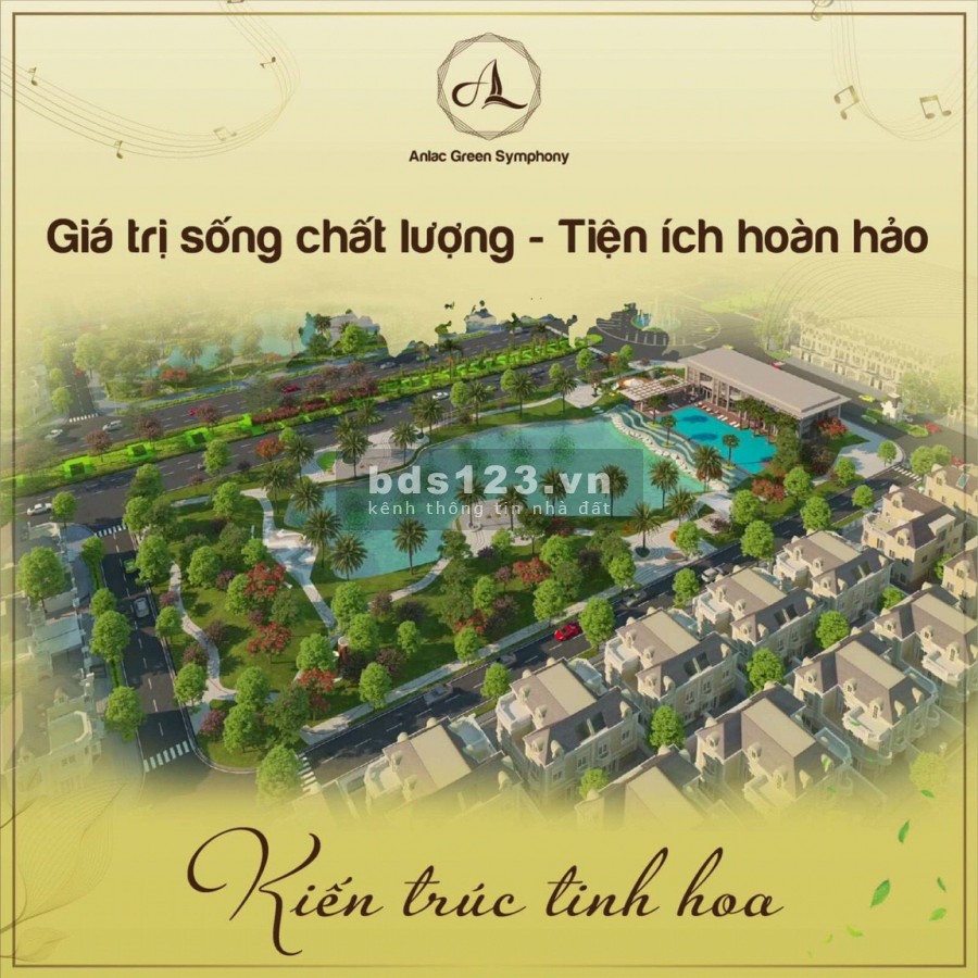 Bán song lập 133mx3T tiện ích 5*, kinh doanh đỉnh, An Lạc Green Syphony Vân Canh Hoài Đức 0817222333