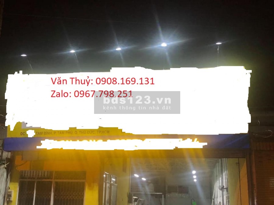 Bán nhà mặt tiền kinh doanh Tam Bình Thủ Đức 279m2.