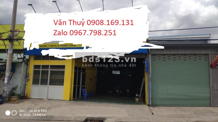 Bán nhà mặt tiền kinh doanh Tam Bình Thủ Đức 279m2.