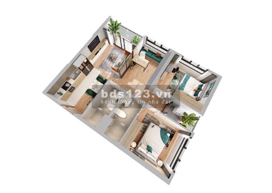 Căn 2PN 2WC Imperia Smart City 2,3 tỷ tại Khu đô thị Smart city, vay 70% ân hạn gốc lãi 2 năm