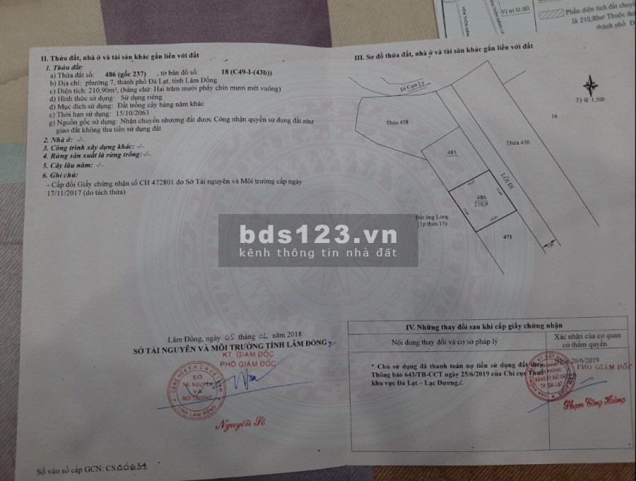 Bán đất hẻm đường nhựa Măng Lin, P7, Đà Lạt