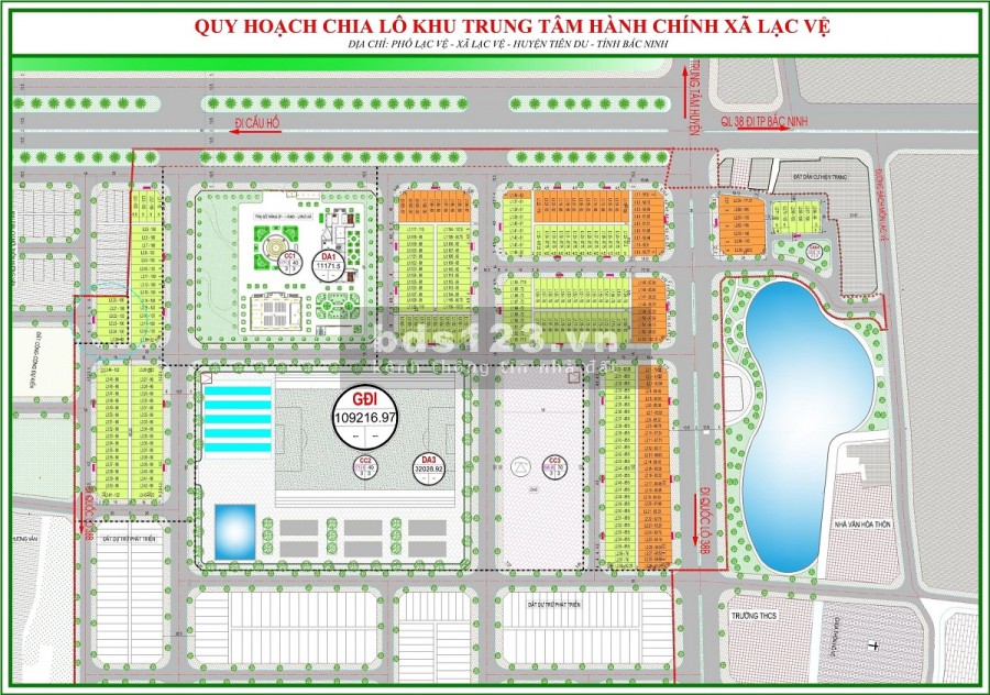 Bán lô đất Khu đô thị Lạc Vệ Newcenter giá tốt