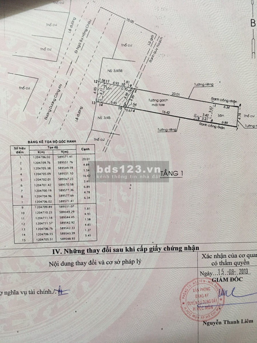 Bán nhà mặt tiền Dương Công Khi, Hóc Môn - 166m2, giá 5.60 Tỷ