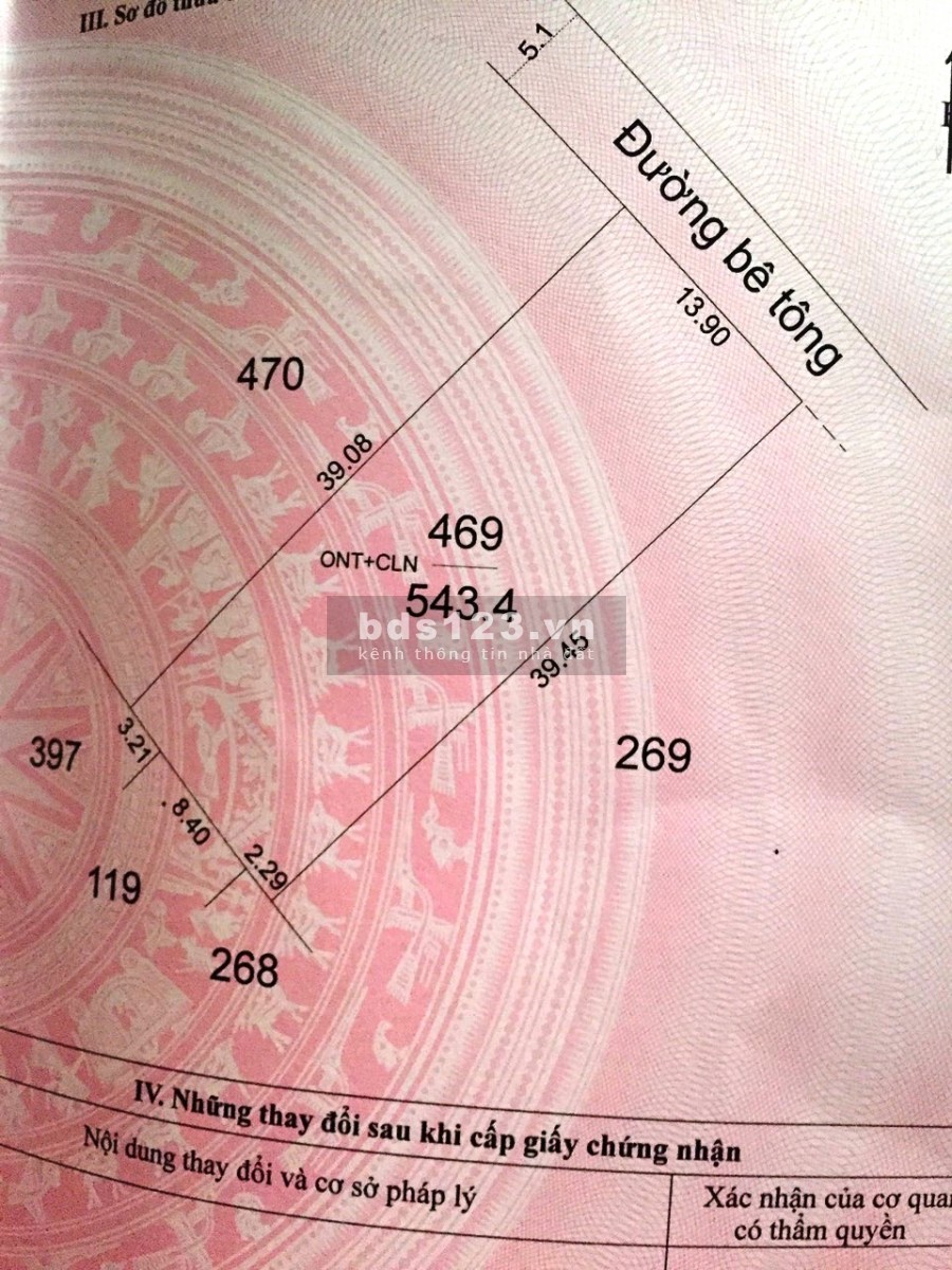Nhà đất chỉ có 102 - Cầu Khởi, Dương Minh Châu. DT 543m2 (14x39)/ 2ty5