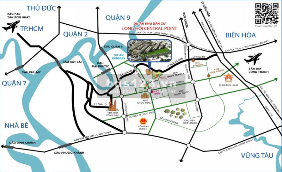 Bán đất nền dự án Long Hội Central Point Nhơn Trạch, Đồng Nai, giá gốc CĐT, 19tr/m2