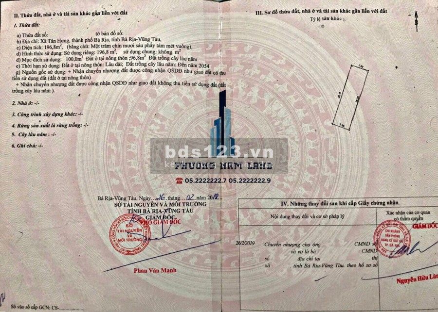 Bán Đất Tân Hưng Tp Bà Rịa Uy Tín Chất Lượng Bà Rịa