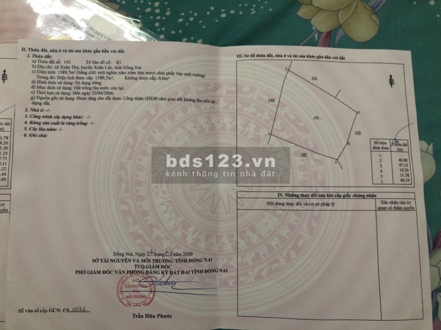 Bán 2 lô đất nông nghiệp giá rẻ Xã Xuân Thọ, huyện Xuân Lộc