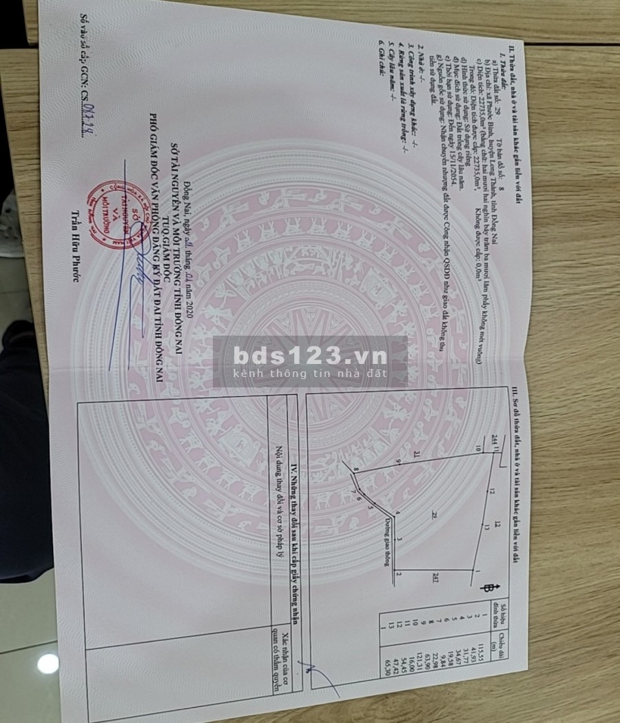 Chính chủ cần bán 2 lô đất tại Xã Phước Bình, huyện Long Thành, tỉnh Đồng Nai