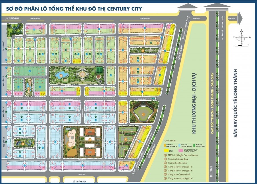 Giá sàn đất nền KHU ĐÔ THỊ CENTURY CITY !uy tín là thước đo để thành công!
