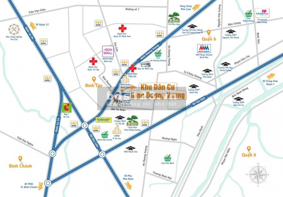 25 nền ngay mặt tiền kinh dương vương cách aeon mall bình tân chỉ 3 phút chỉ 90tr/m2 0932030061