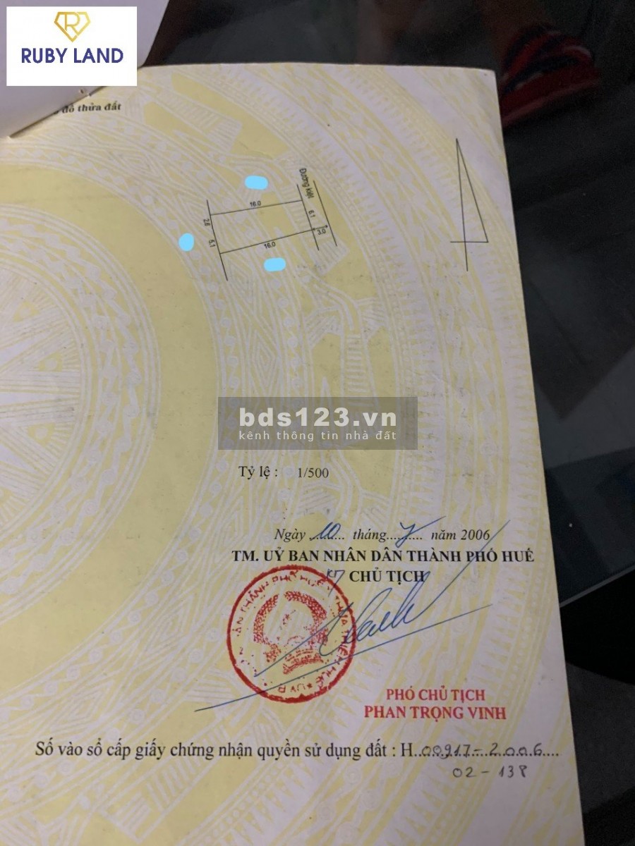 Bán nhà Đường Phạm Thị Liên, Phường Kim Long, Thành phố Huế