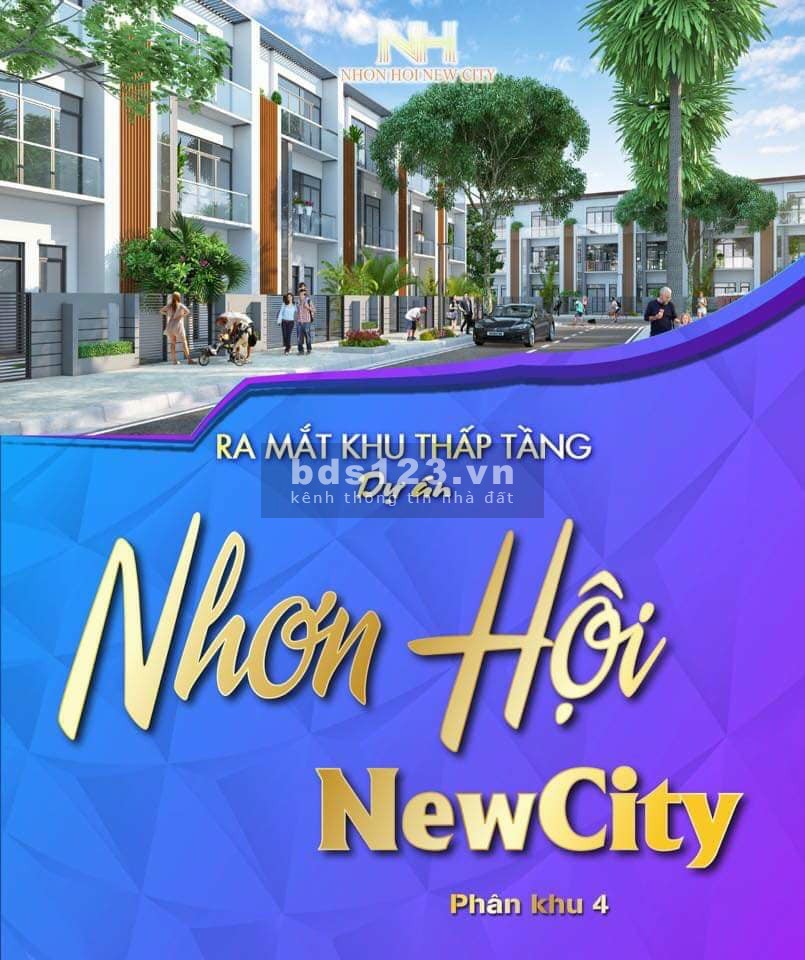 Dự án biệt thự Nhơn Hội New City phân khu 4 tiện ích đầy đủ, khu dân cư, đường lớn