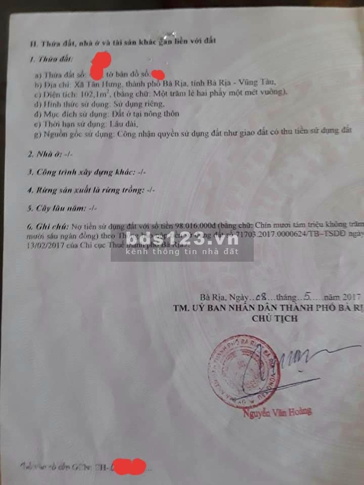 Cần Bán Nhà Cấp 4 Tân Hưng Uy Tín Chất Lượng Số 1 Bà Rịa Vũng Tàu