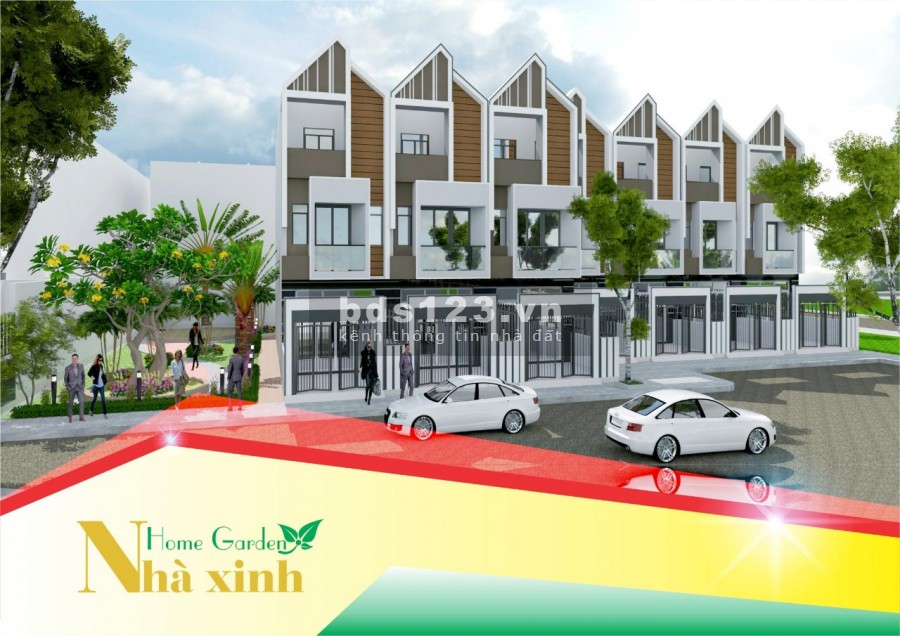 Mở bán 20 căn nhà phố dự án Nhà Xinh Home Garden chỉ từ 1.5 tỷ/căn