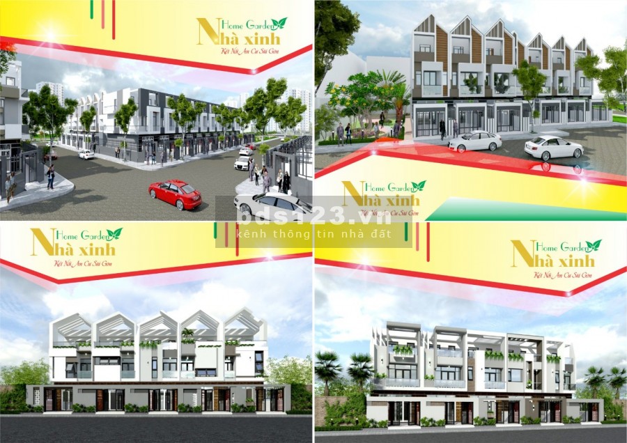 Mở bán 20 căn nhà phố dự án Nhà Xinh Home Garden chỉ từ 1.5 tỷ/căn
