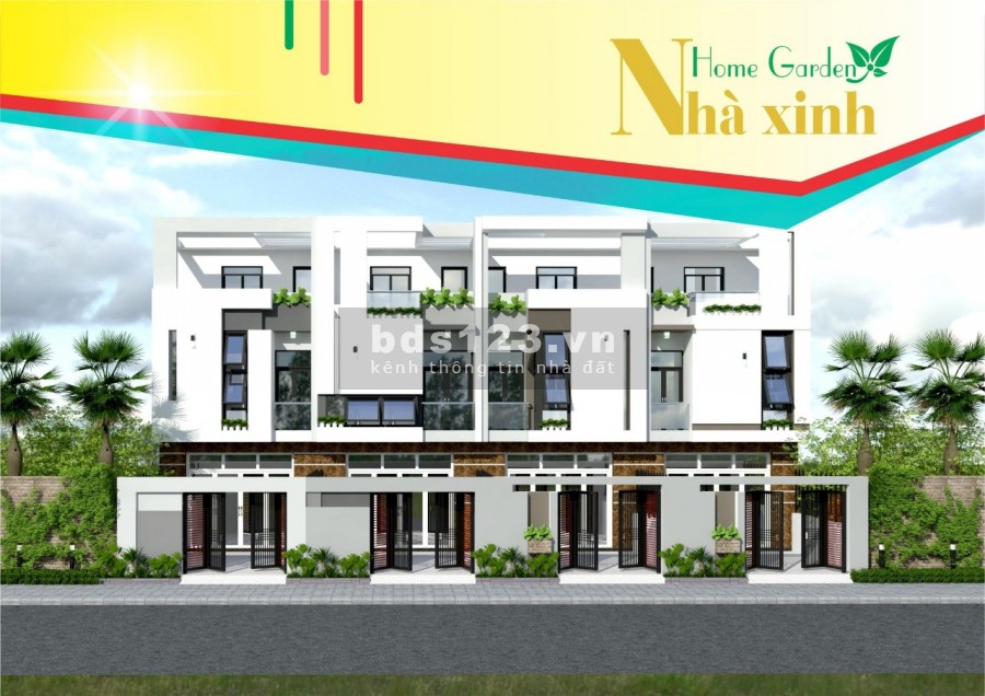 Mở bán 20 căn nhà phố dự án Nhà Xinh Home Garden chỉ từ 1.5 tỷ/căn