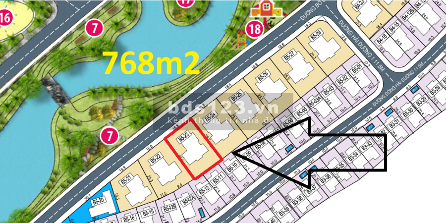 CHÍNH CHỦ, BÁN ĐƠN LẬP B5 768M2, VIEW CÔNG VIÊN, MẶT SUỐI, NỞ HẬU, SỔ ĐỎ SẴN, VÀO Ở NGAY GIÁ SỐC