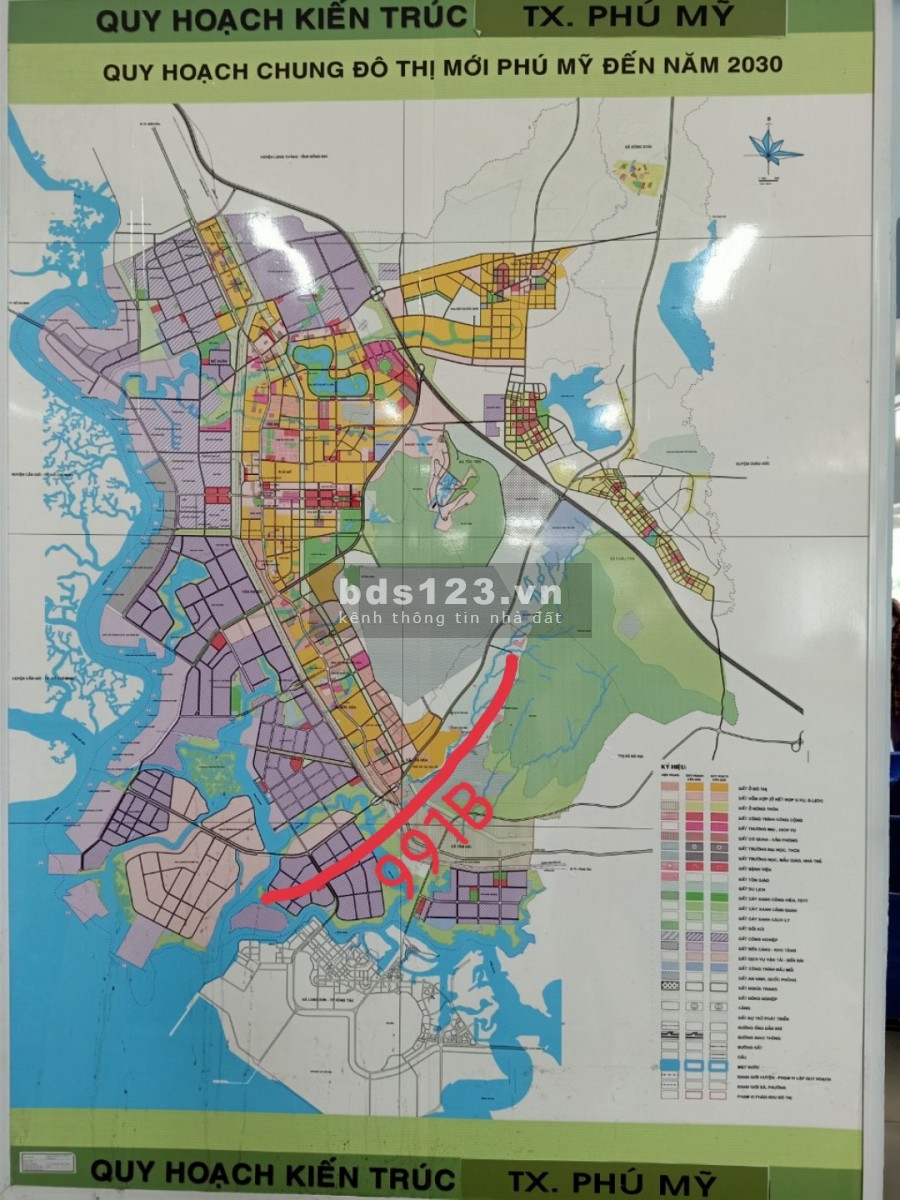 Đất MT đường vô núi Dinh, gần cảng Cái Mép Phú Mỹ, 144m2 , 980tr ,SHR , LH 0902.93.1223