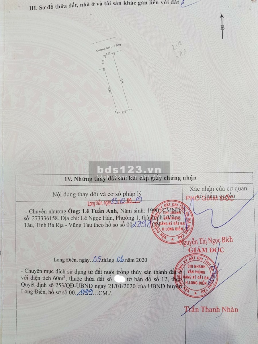 Cần Bán Lô Đất Đẹp Long Điền An Ngãi Uy Tín Số 1 Bà Rịa Vũng Tàu