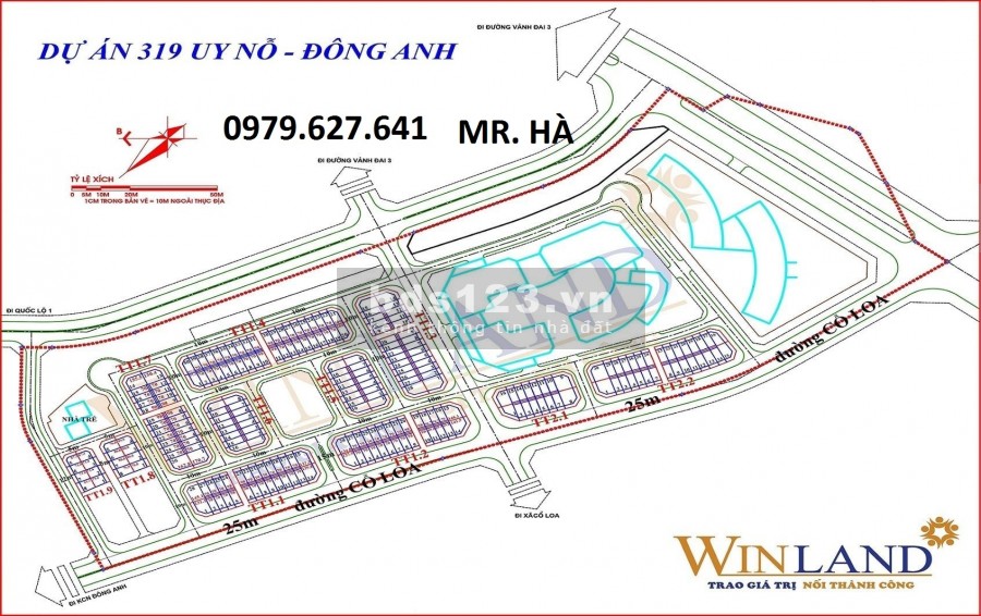 Nhận đặt chỗ sớm (Shophouse, Lô góc, Liền kề) - dự án 319 Đông Anh (Calyx Residence)