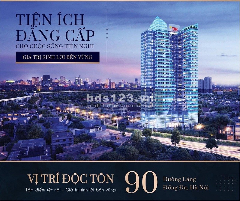 Chỉ từ 1.7 tỷ sở hữu ngay căn hộ KHÁCH SẠN chuẩn 6* ngay 90 Đường Láng trung tâm TP Hà Nội