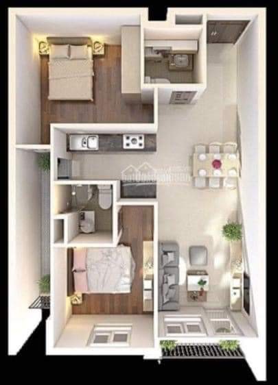 Bán căn hộ Moscow Tower 2 phòng ngủ DT 73m2 giá 1.94 tỷ