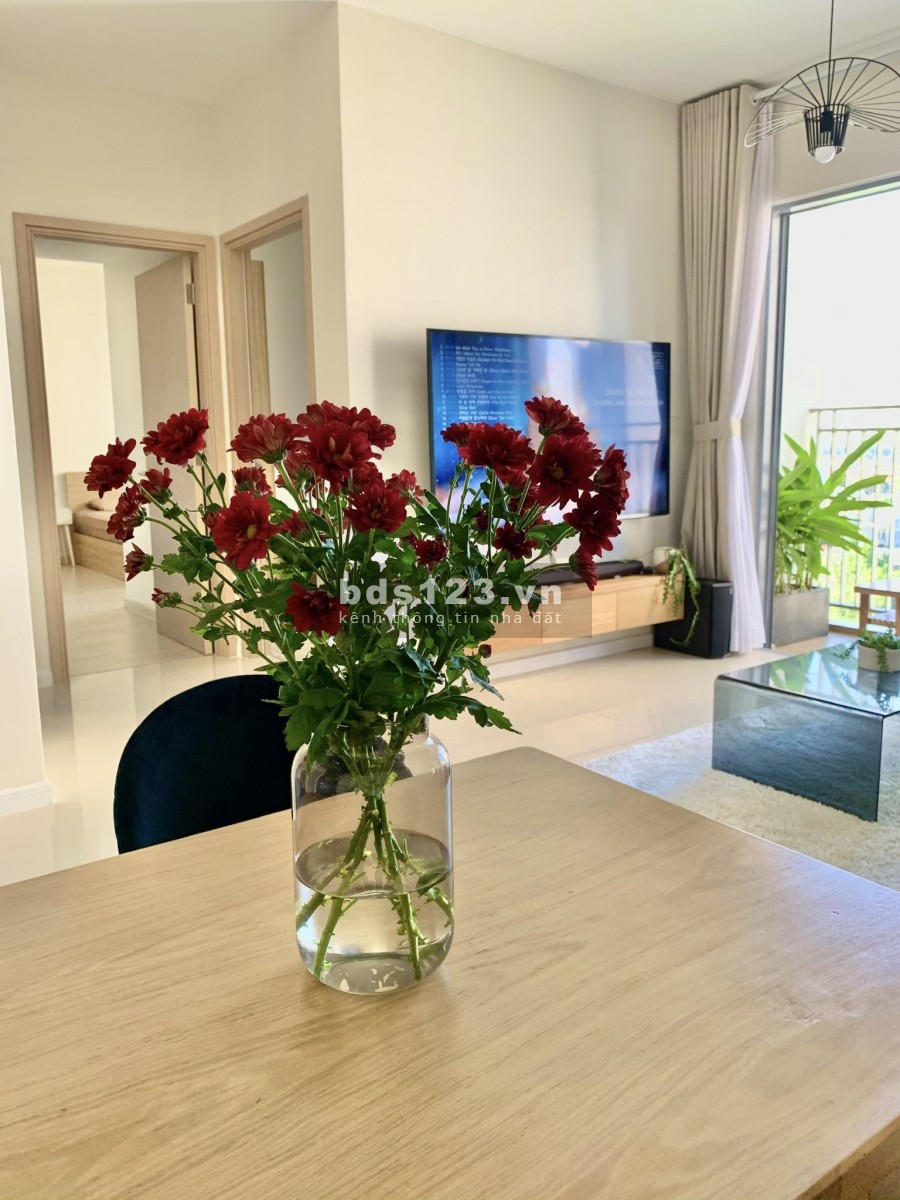 Bán căn 2PN Palm Heights, quận 2 view nội khu và sông Giồng, giá 4.2 tỷ full nội thất