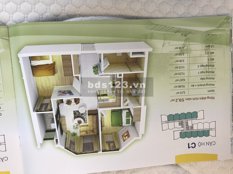 Chính chủ bán 2PN, chung cư HUD Nha Trang
