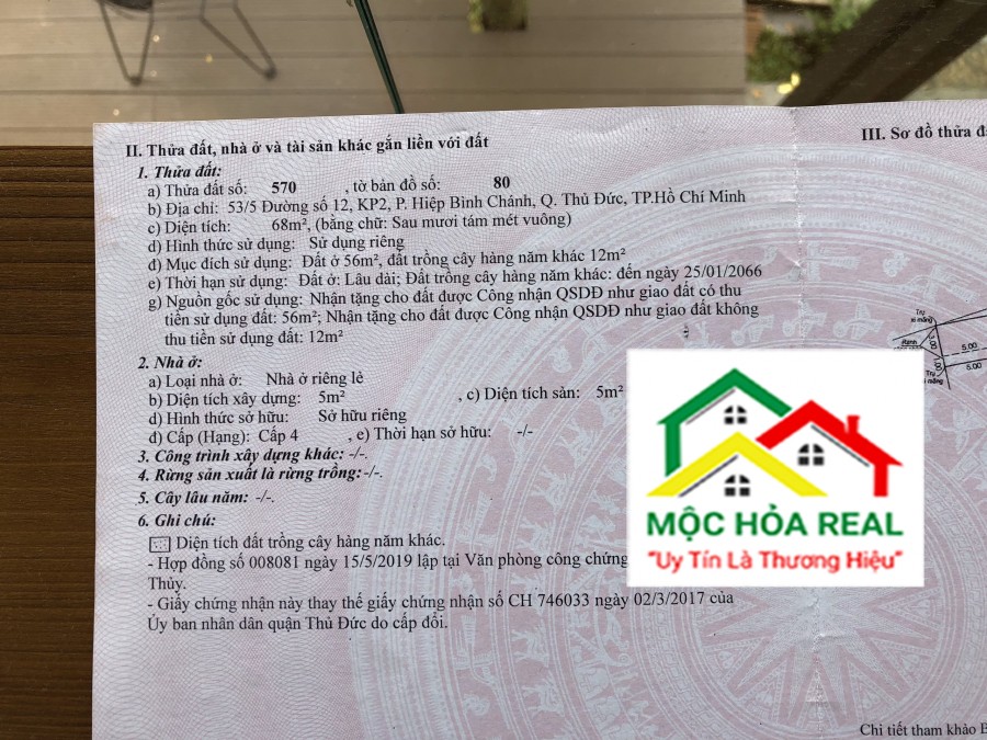 Bán Gấp Lô Đất Khu Dân Cư Hưng Phú Đường Số 12, phường Hiệp Bình Chánh, quận Thủ Đức - Đường vào Coopmart Bình Triệu