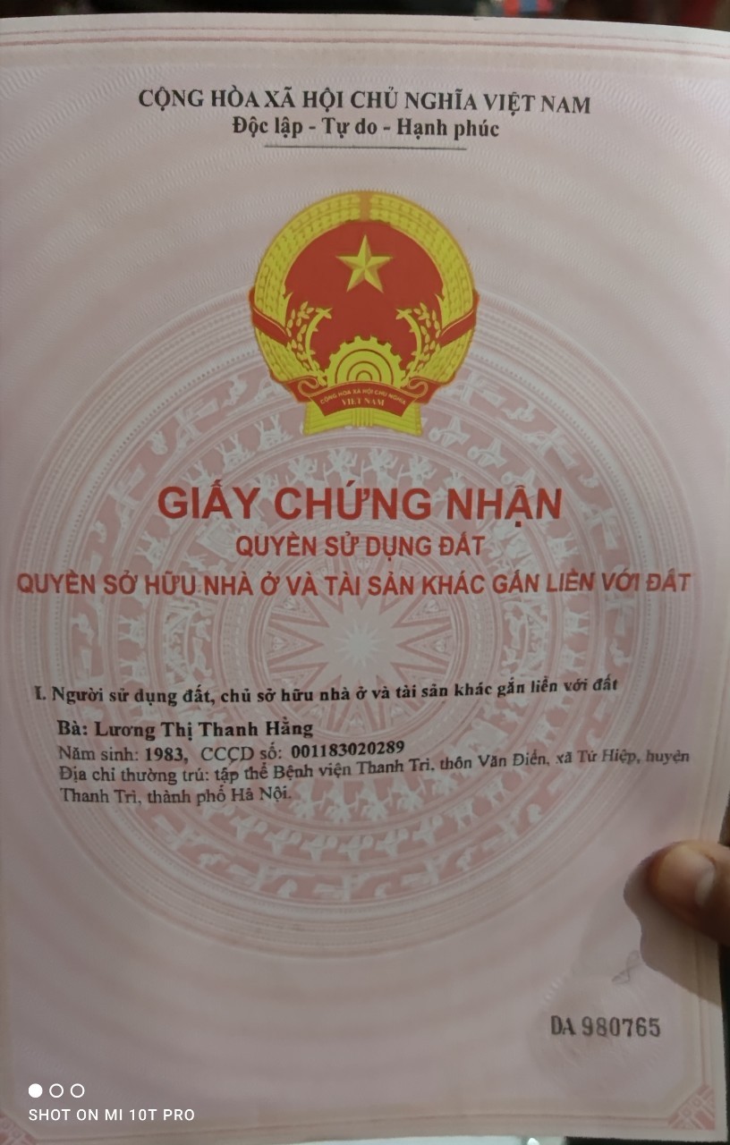 Chính chủ bán Nhà mặt đường chính triều khúc, Tân Triều DT 47m2 Giá 4.68 tỷ LH 0979600383