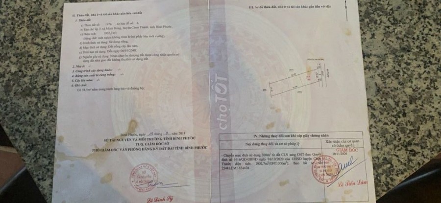BÁN ĐẤT RẪY TẠI Ql 13, Xã Minh Hưng, Huyện Chơn Thành, Bình Phước