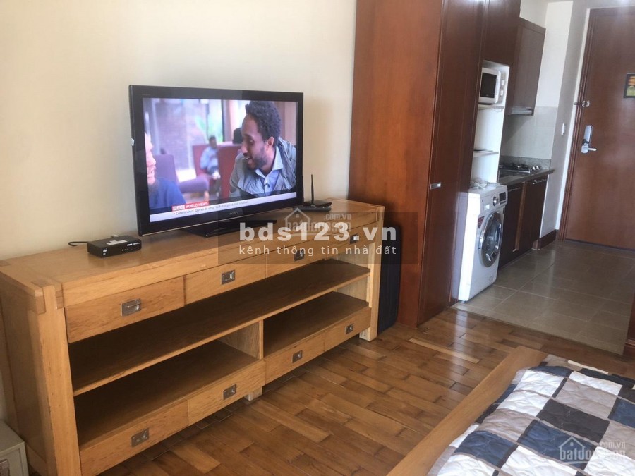 Studio cc Manor Bình Thạnh cần cho thuê giá 9 triệu/tháng, dtsd 38m2, 1 PN, đủ đồ dùng, LHCC