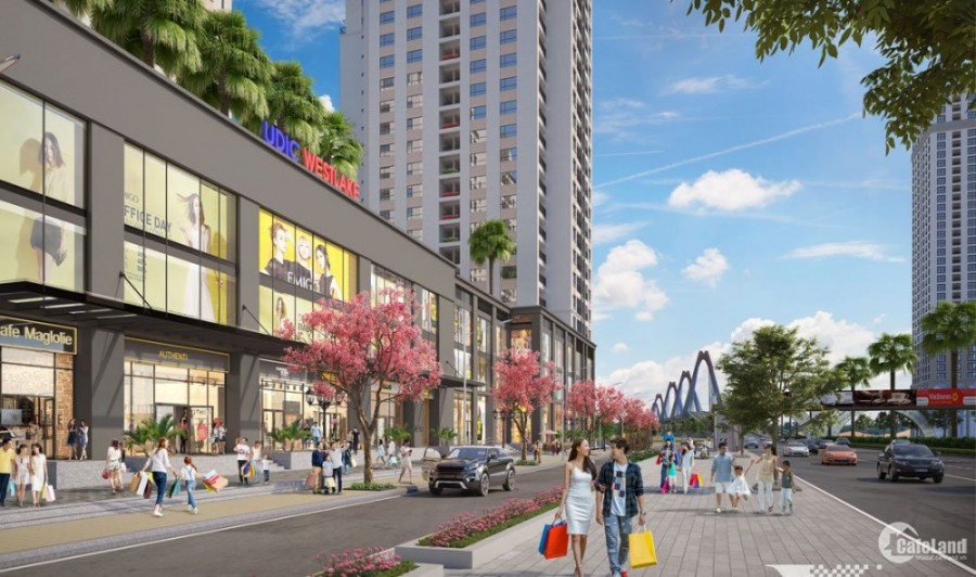 Suất ngoại giao shophouse mặt phố Võ Chí công UDIC Westlake sổ đỏ lâu dài