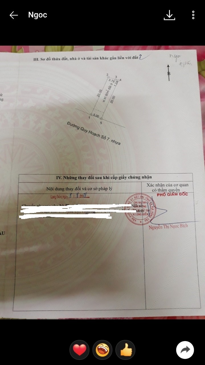 - Cần bán 2 lô đất đẹp liền nhau ngay tại trung tâm thị trấn Long Điền BR-VT giá cực tốt.