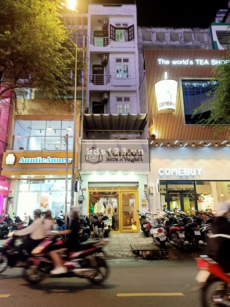 Cho thuê MT Sư Vạn Hạnh Q10 P12 DT 60m2 4 tầng - 55 triệu
