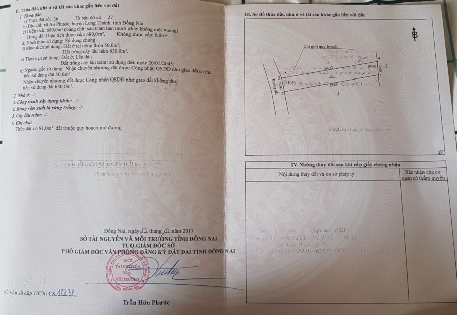 BÁN ĐÁT LONG THÀNH 2 MẶT TIỀN XÁ AN PHƯỚC GẦN SÂN BAY CÓ NHÀ SẴN 680M2 _0948 522 889