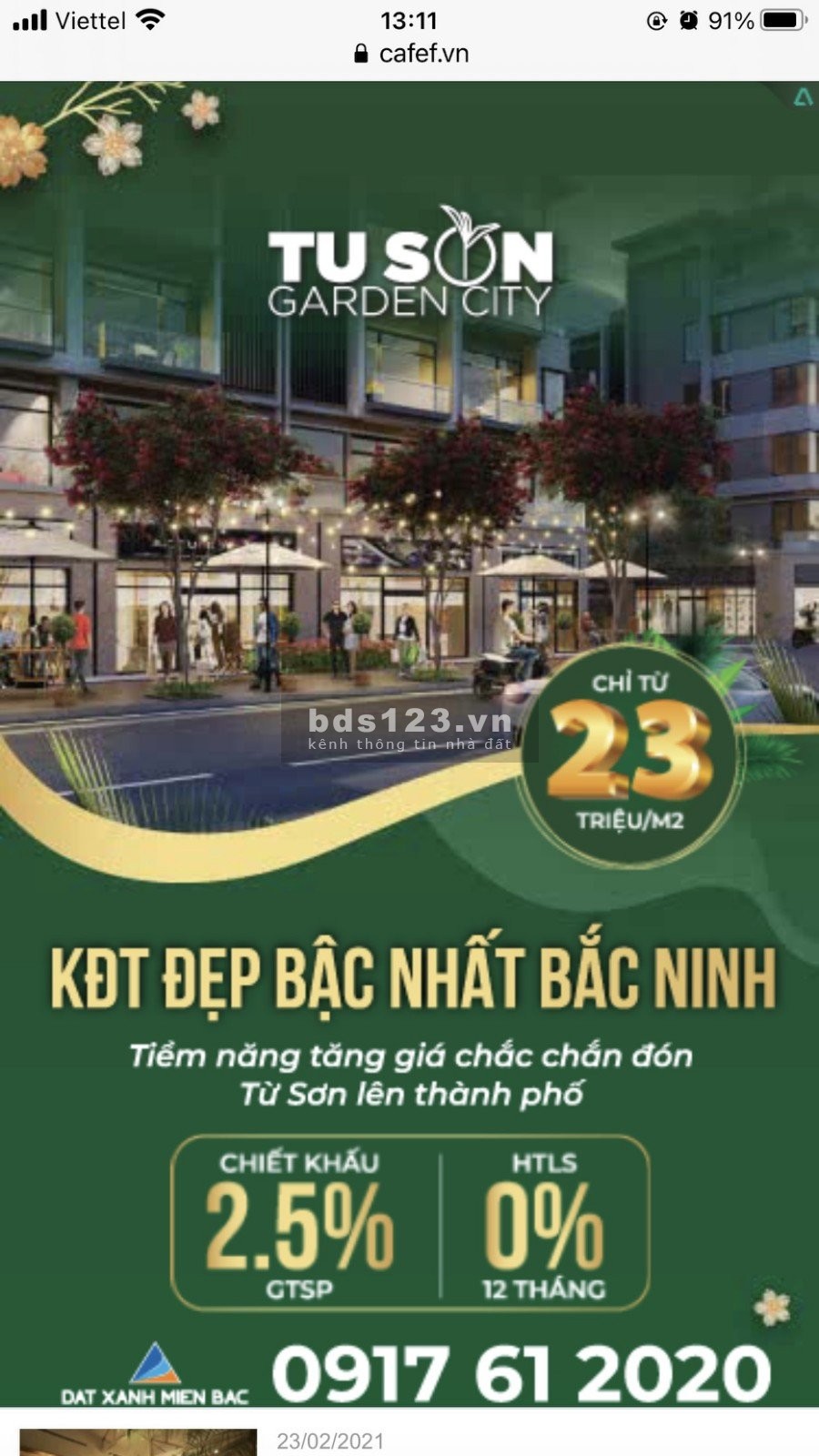 Mở Bán Dự án Từ Sơn GardenCity