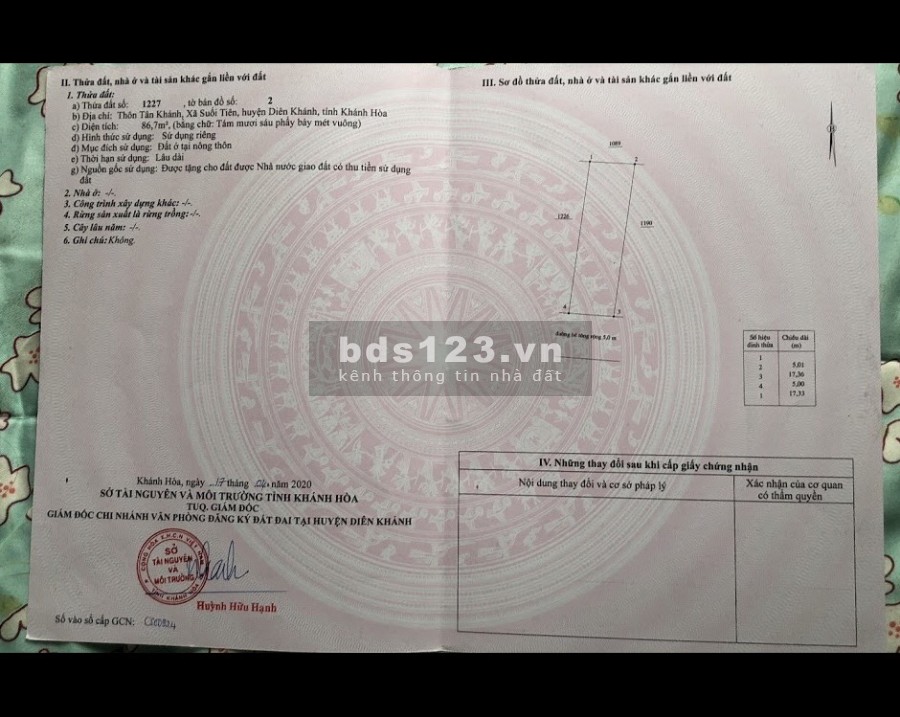 CẦN BÁN ĐẤT KHU VỰC TÂY NHA TRANG