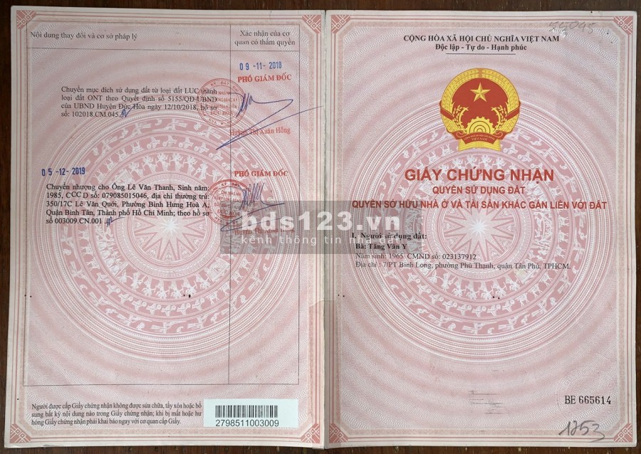 Chính chủ cần bán đất thị trấn Đức Hòa