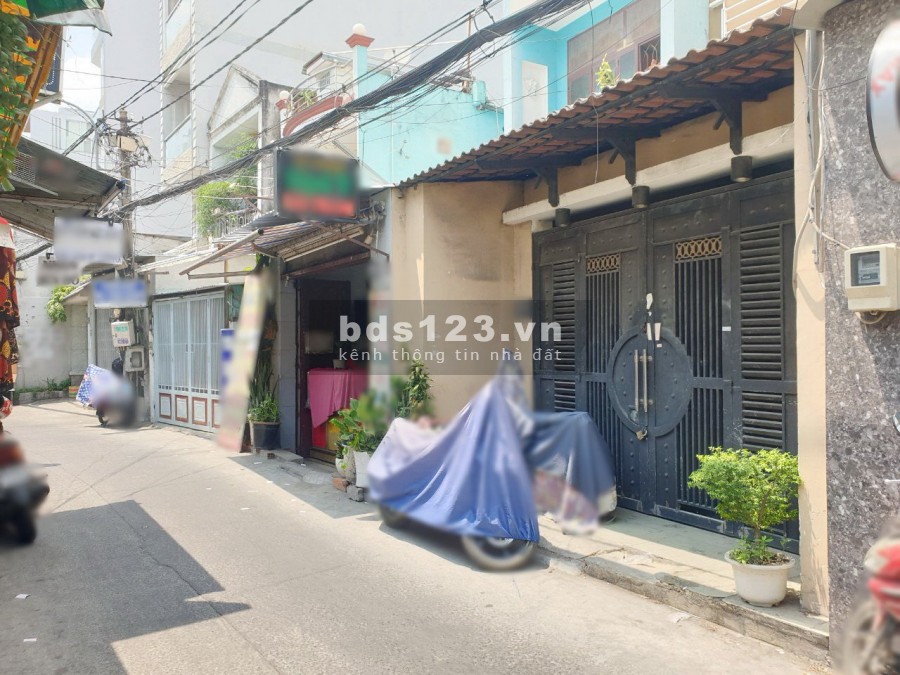 Nhà nở hậu (lửng/lầu/3pn) hẻm Chợ Nguyễn Thị Tần thông Dương Bá Trạc P2 Q8