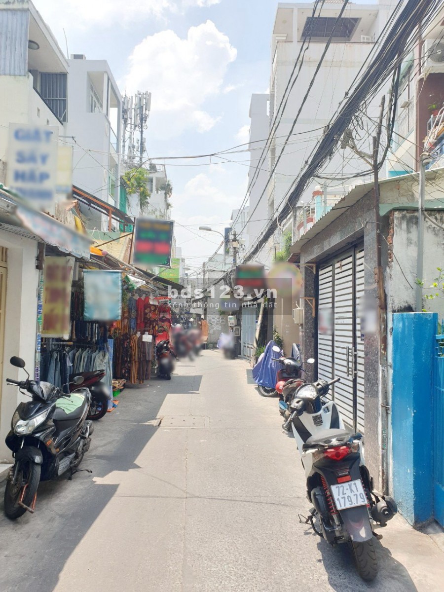 Nhà nở hậu (lửng/lầu/3pn) hẻm Chợ Nguyễn Thị Tần thông Dương Bá Trạc P2 Q8